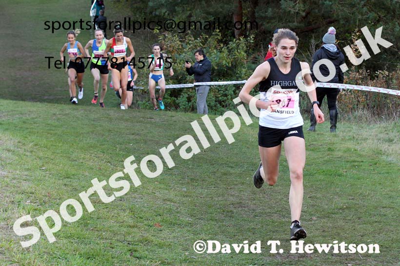 Senior womens 2021 National Cross Country Relays, Berry Hill Park, Mansfield. Photo: David T. Hewitson/Sports for All Pics